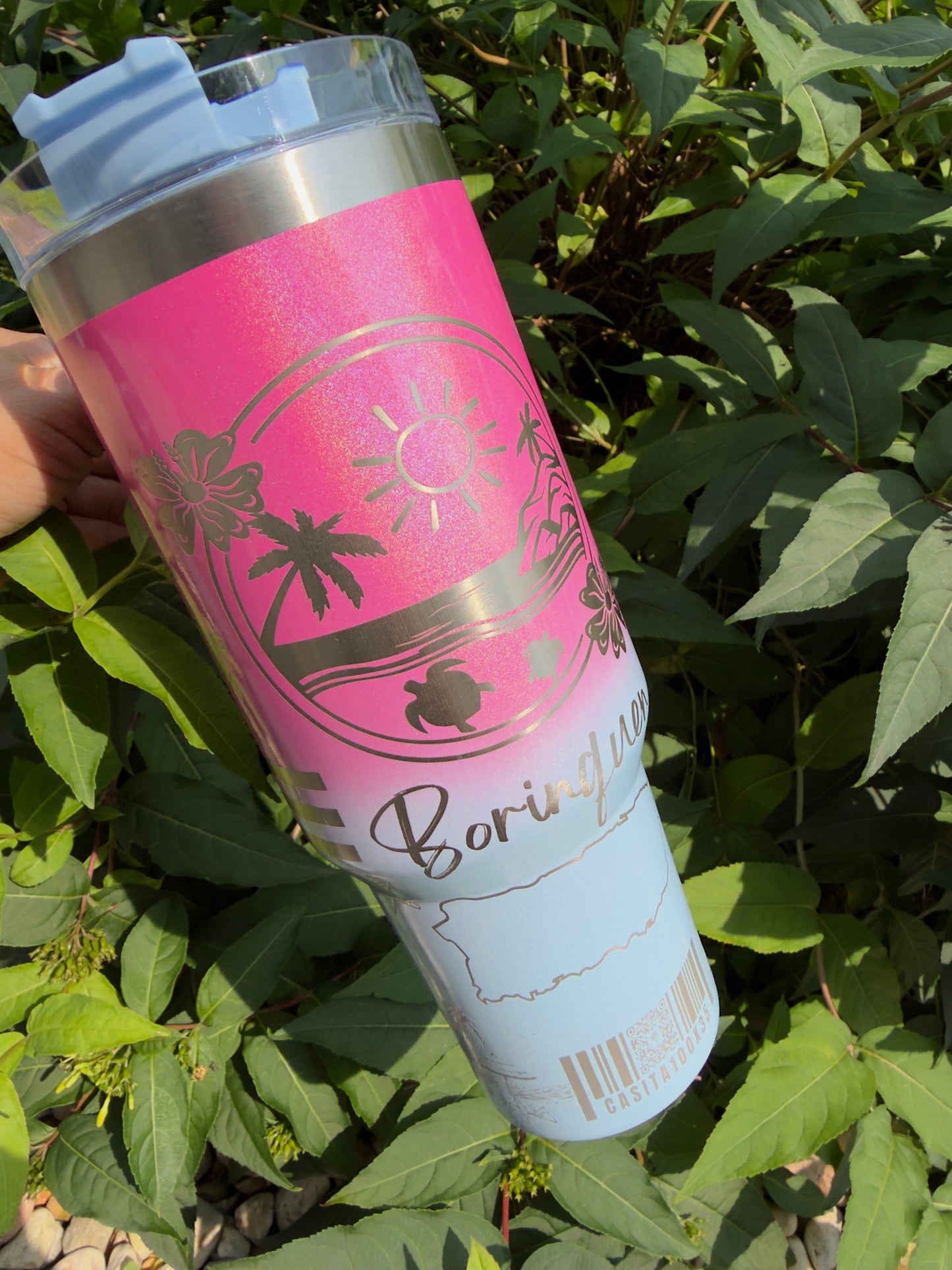Ombre 🩷🇵🇷40oz Tumbler V3