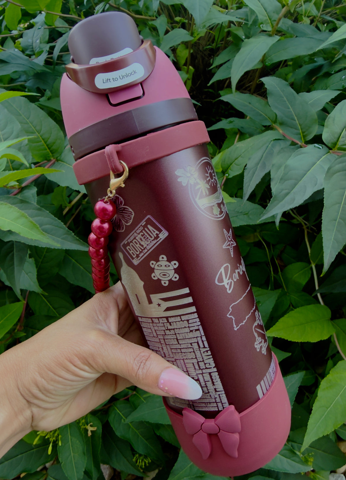 Bori Black Cherry 🍒 Owala 24 oz Tumbler w/Accesories SHIP OCT 20