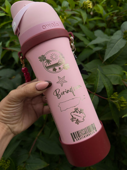 Bori Rosa 🍒 Owala 24 oz Tumbler w/Accesories