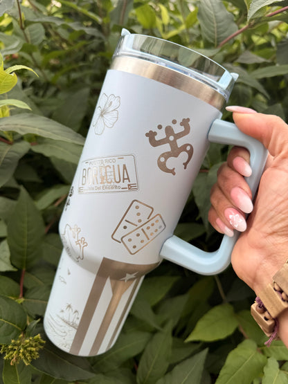 Azul Clarita🤍🇵🇷40oz Tumbler V1