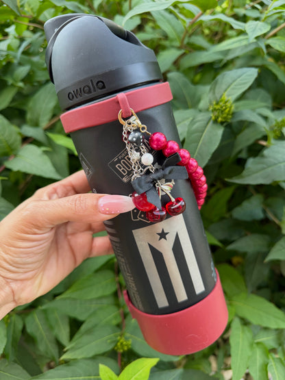 Bori Black 🍒 Owala 24 oz Tumbler w/Accesories