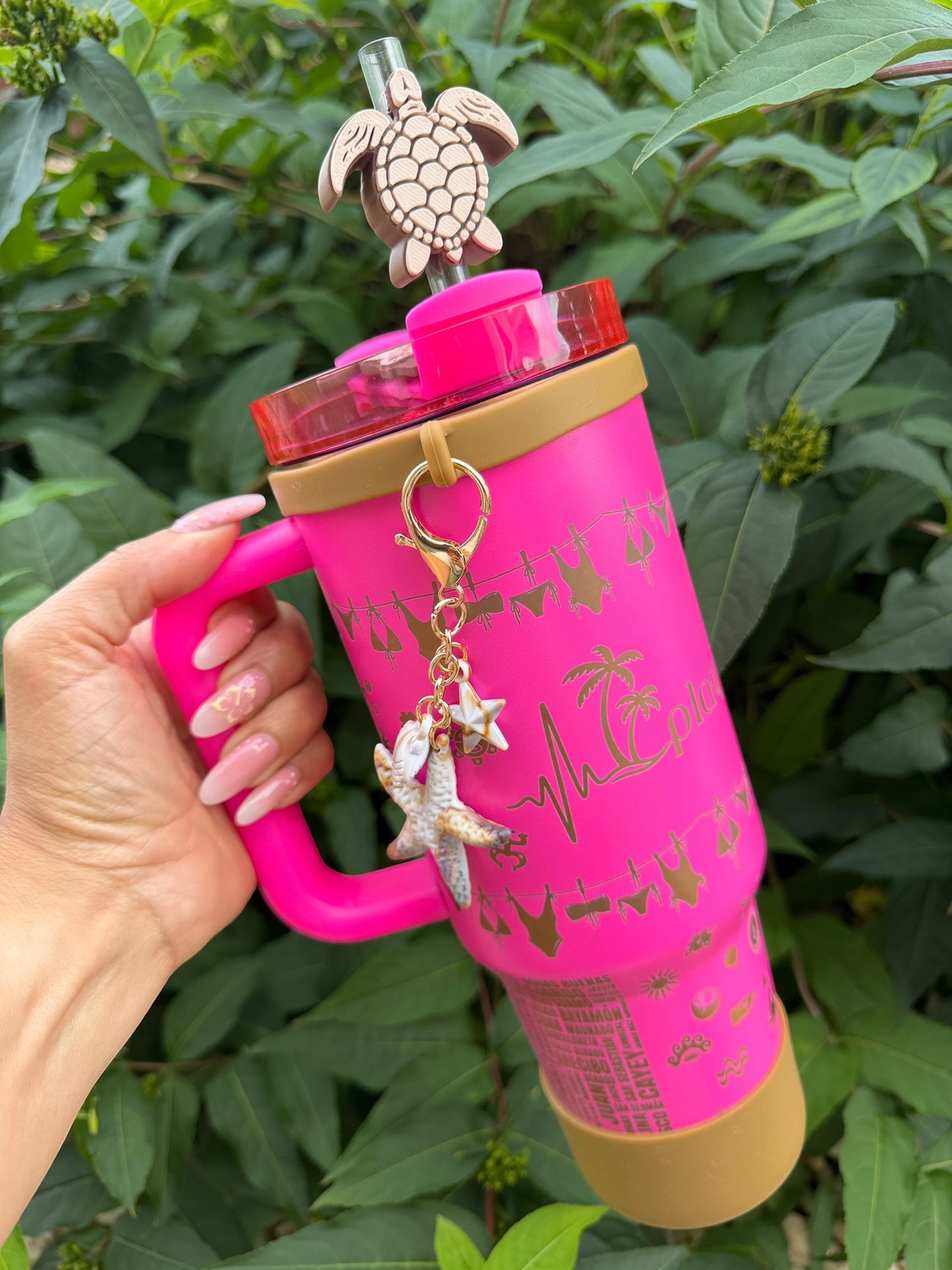Playita LUX Rosa 🐚 40oz Tumbler W/Accessories