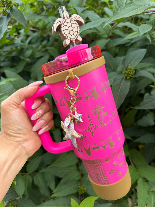 Playita LUX Rosa 🐚 40oz Tumbler W/Accessories