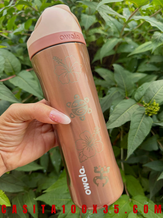 Bori Rose Gold Owala 24 oz Tumbler