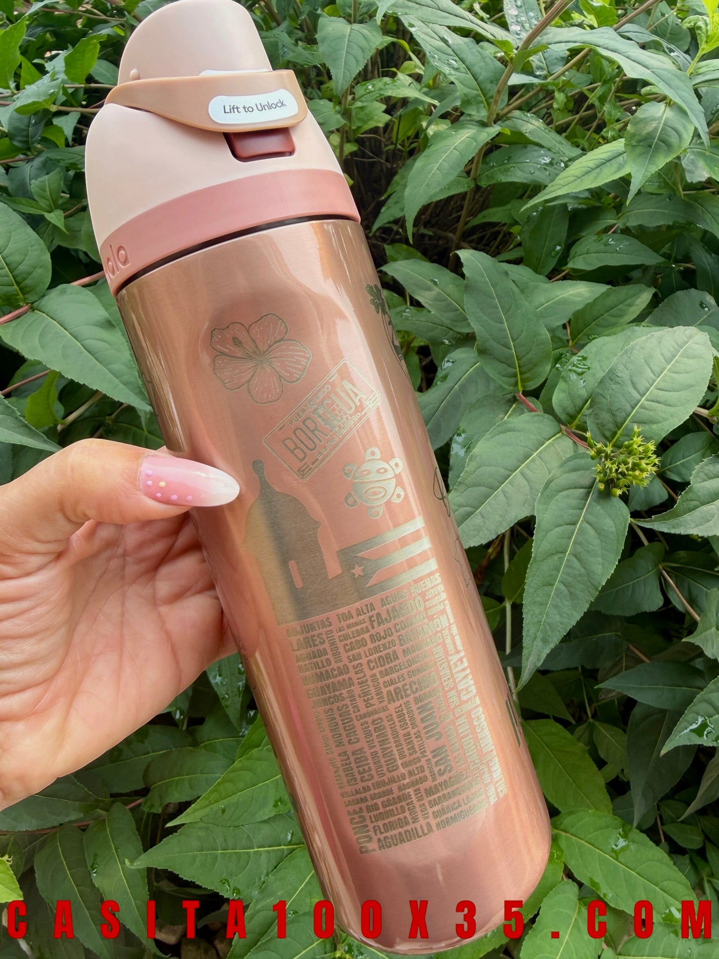 Bori Rose Gold Owala 24 oz Tumbler