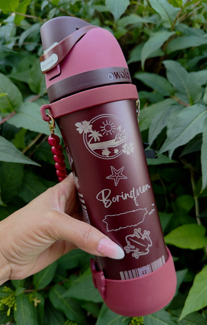 Bori Black Cherry 🍒 Owala 24 oz Tumbler w/Accesories SHIP OCT 20