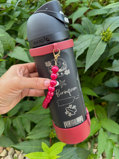 Bori Black 🍒 Owala 24 oz Tumbler w/Accesories