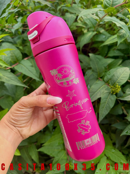 Bori Rosa Owala 24 oz Tumbler