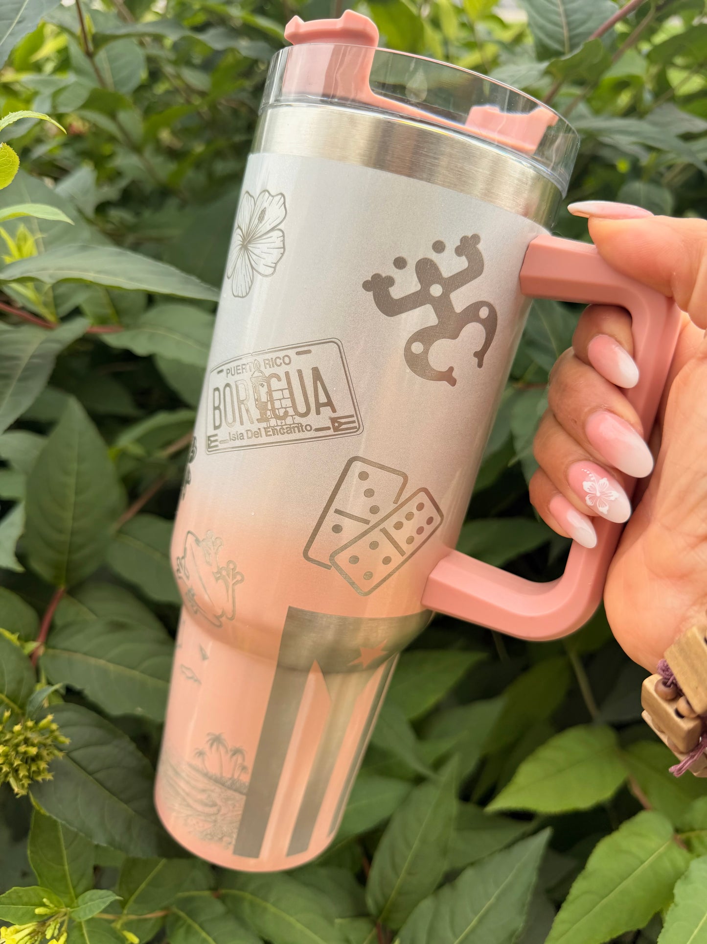 Ombre🤍🇵🇷40oz Tumbler V1