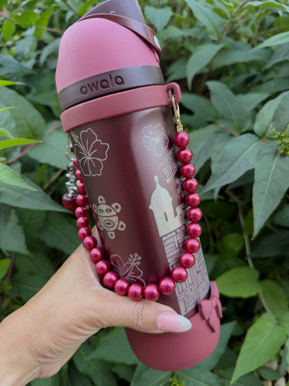 Bori Black Cherry 🍒 Owala 24 oz Tumbler w/Accesories