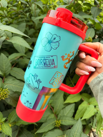Playero LUX 2.0 🇵🇷40oz Tumbler W/Accessories LIMITADO